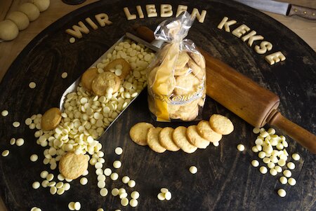 Cookies mit weißer Schokolade